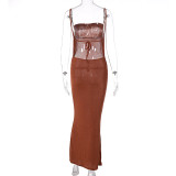 Sexy Sling Backless Slim Maxi Dress BLG-D248399K