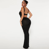 Backless Sleeveless Solid Jumpsuit BLG-P3211574A