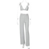 Sexy Sling Tube Tops Pants Three Piece Set BLG-S289964A