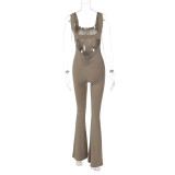 Backless Sleeveless Solid Jumpsuit BLG-P3211574A