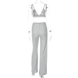 Sexy Sling Tube Tops Pants Three Piece Set BLG-S289964A