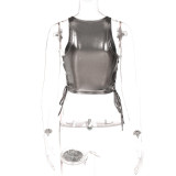 Sexy Tie Up Slim Tube Top Top BLG-T2B11118K
