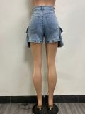 Casual Hollow Out Removable Loose Jeans YMEF-51056