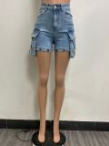 Casual Hollow Out Removable Loose Jeans YMEF-51056