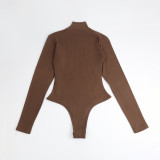 High Collar Long Sleeve Bodysuit GMDI-32753