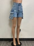 Casual Hollow Out Removable Loose Jeans YMEF-51056