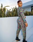 Colorful Knits Long Sleeve Two Piece Pants Set YMEF-51055