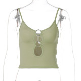 Casual Hollow Out Sling Top BLG-T155178A