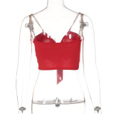 Sexy V Neck Backless Sling Tube Top Tops BLG-T227777K