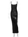 Sexy Backless Slim Sling Maxi Dress BLG-D3A14387A