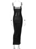 Sexy Backless Slim Sling Maxi Dress BLG-D3A14387A