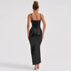 Sexy Backless Slim Sling Maxi Dress BLG-D3A14387A