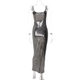 Sexy Backless Slim Sling Maxi Dress BLG-D3A14387A