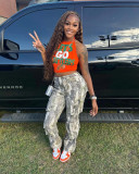 Fashion Patchwork Camouflage Print Pants GSMJ-6938