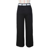 Solid Color Loose Wide Leg Blazer Pants ZSD-0646