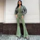 Solid Color Long Sleeve Yoga Sport Jumpsuit BLG-P3A14359A
