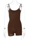 Sling Solid Backless Pleated Mini Dress BLG-P3211877A