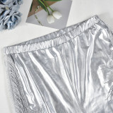 Sexy Tassel Tube Tops And Tight Pants Two Piece Set GNZD-9846