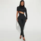 Long Sleeve Single Shoulder Jumpsuit BLG-P3713396A