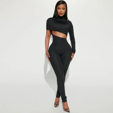 Long Sleeve Single Shoulder Jumpsuit BLG-P3713396A