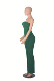 Sexy Tube Tops Solid Color Jumpsuit MZ-2833