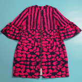 Fashion Print Flare Sleeve Mini Dress NY-10673