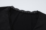 Fashion V Neck Crop Tops And Pants 2 Piece Set BLG-S3C15157K