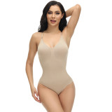 Solid Color Sling Shaping Bodysuit GYWU-621044