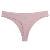 Solid Color Sexy Ice Silk Sports Thong GYWU-T816
