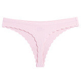 Solid Color Sexy Ice Silk Sports Thong GYWU-T816