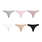 Solid Color Sexy Ice Silk Sports Thong GYWU-T816