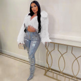 Sexy Faux Fur Short Coat ZSD-0651