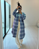 Lapel Pocket Check Shirt ZSD-0648