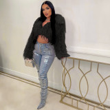 Sexy Faux Fur Short Coat ZSD-0651