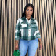 Long Sleeve Plaid Print Shirt YIM-383