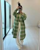 Lapel Pocket Check Shirt ZSD-0648