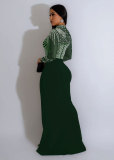 Hot Diamond Pearl See-through Split Dress NY-2986