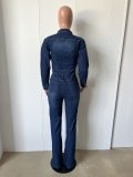 Fashion Denim Long Sleeve Flare Jeans LX-3568
