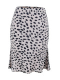 Sexy Leopard Print Half Body Skirt ZDF-31331