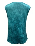 Vintage Printed Tassel Sleeveless T-Shirt GFMA-1121