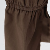 Fashion V Neck Drawstring Mini Dress HNIF-172