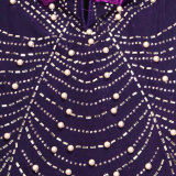 Sexy Feather Hot Diamond Beaded Dress NY-2737