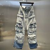 Fashion Washed Gradient Casual Jeans GQLF-3211