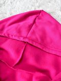 Patchwork Padded Casual Sports Hooded Two Piece Set AL-7507