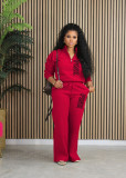 PINK Letter Print Thickened Sportswear 2 Piece Set XMF-344
