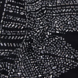 Hot Drill V Neck Long Sleeve Maxi Dress NY-3108