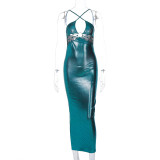 Sexy Hollow Out Backless Slim Dress BLG-D3914269K