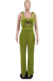 Sleeveless Tie Up Solid Color Jumpsuit XHXF-8669