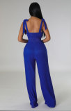 Sleeveless Tie Up Solid Color Jumpsuit XHXF-8669