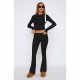 Fashion Solid Color Long Sleeve Two Piece Pants Set YD-012-D2